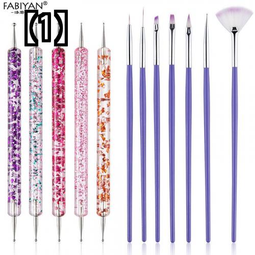 ネイル 筆 ブラシ セット 細筆 ロング ショート グラデーション ドット ファンブラシ ネイル用品 可愛い