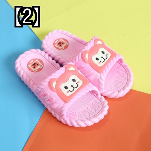 サンダル キッズ かわいい 夏 滑り止め 柔らかい 室内 男の子 女の子 海 プール ベランダ 春 ピンク 青