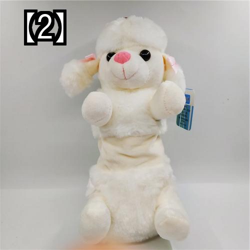 ぬいぐるみ ペンケース 動物 かわいい 女の子 小学生 筆箱 ウサギ 犬 ペンギン スリム 文房具 茶色 白 水色 柔らかい ファスナー