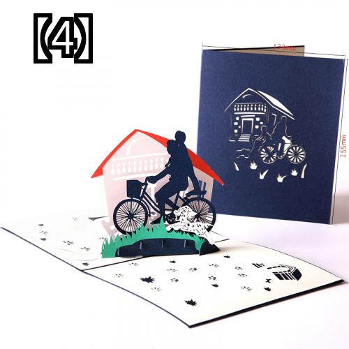 バースデーカード 飛び出す 大人 おしゃれ 3D 誕生日 お祝い メッセージ 父の日 母の日 男の子 飛行機 ビール