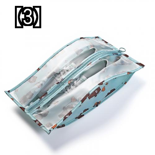 シューズバッグ 大人 便利 かわいい ユニコーン ピンク ファスナー 持ち手 掛ける 収納 出張 旅行 アウトドア スポーツ ジム 靴