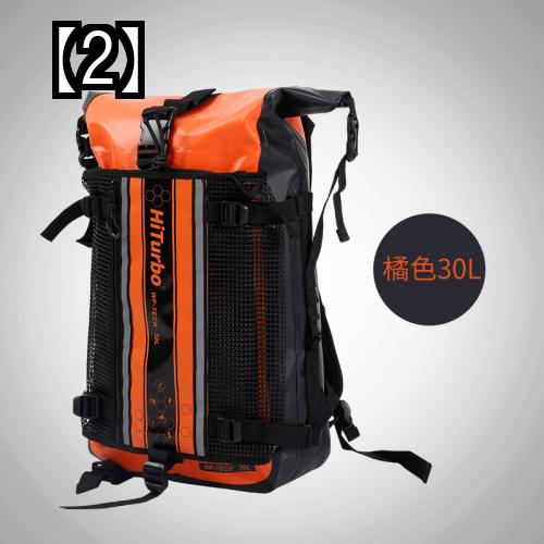 バックパック レディース メンズ おしゃれ 大容量 30L キャンプ 防水 登山 リュック 黒 白 オレンジ アウトドア ダイビング 水上アクテビティ フィン収納可能