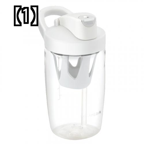 プロテイン シェイカー おしゃれ カップ ボトル 大容量 ポータブル プラスチック フィットネス スポーツ シンプル かわいい 白 黄色 ピンク 820mL