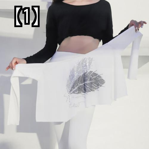 ベリーダンス ヒップスカーフ ミニ レディース 白 黒 おしゃれ スポーツ フィットネス ヨガ 滑り止め ワンポイント 無地 シンプル