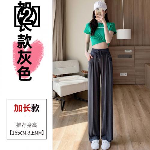 パンツ レディース 夏 涼しい 薄手 ワイド スポーツ カジュアル ストレート 黒 グレー ピンク ウエストゴム 通気性 ゆったり スタイルアップ ルームウェア ひんやり 冷感