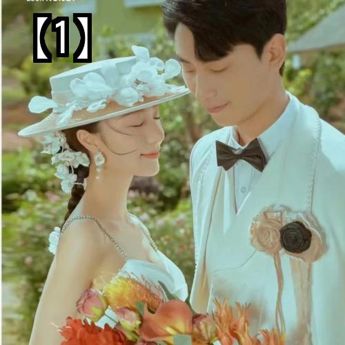 ウェディング ハット 帽子 レディース エレガント 上品 おしゃれ フォーマル 春夏 麦わら帽子 結婚式 パーティー ヘッドドレス シンプル 花 白