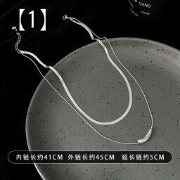 ネックレス レディース シンプル チェーン アクセサリー お揃い カップル シニア ナス スタック スネーク ボーン メンズ 秋冬 調節可能 シルバー おしゃれ