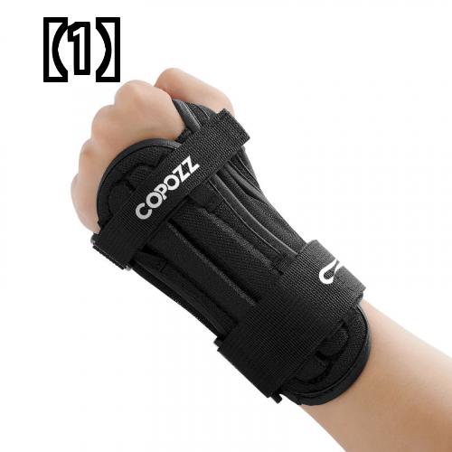 手首 サポーター 固定 スポーツ 捻挫 スキー リストガード プロテクター 落下防止 保護具 ローラースケート 怪我防止 トレーニング 黒