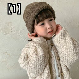 カーディガン キッズ 女の子 男の子 かわいい 韓国 子供服 秋冬 セーター 前開き ユニセックス ベビー もこもこ 暖かい シンプル ダークグレー ベージュ