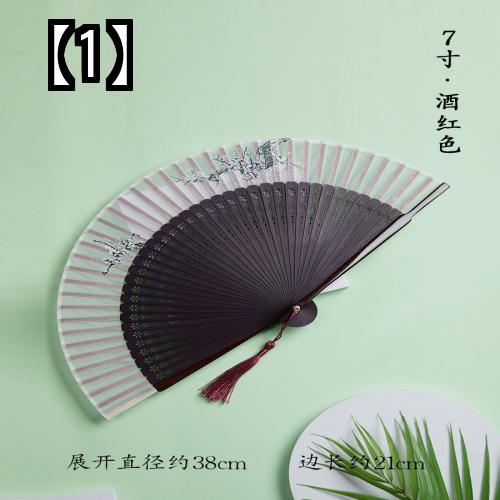小型 扇子 和風 ポータブル 扇子 古代 中国風 漢服 踊り扇子 うちわ ポータブルファン