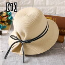 帽子 女性 夏 オールマッチ 麦わら帽子 海辺の休暇 ビーチ 帽子 小さな 新鮮な大きなひさし 日焼け対策 サンハット 麦わら帽子