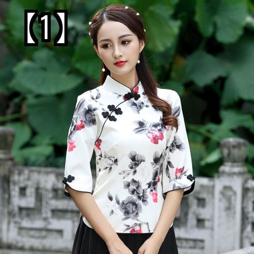 春夏 新作 チャイナ スタイル レトロ ラージ サイズ スリム エスニック チャイニーズ スタイル チャイナ ドレス ツーピース マザー スーツ