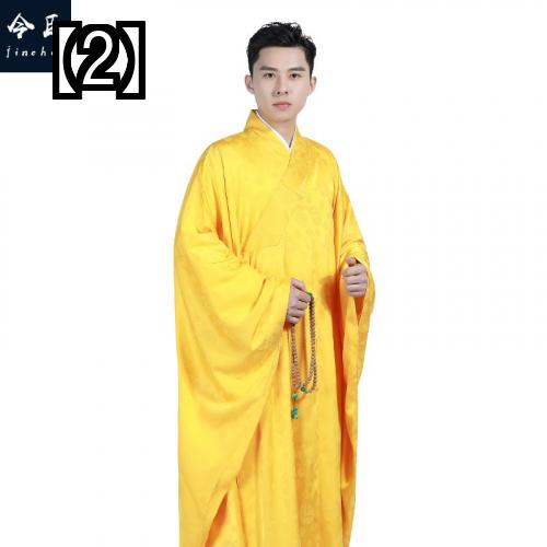 な広い袖 縁起の良い服 僧侶の服 僧侶のローブ シルク