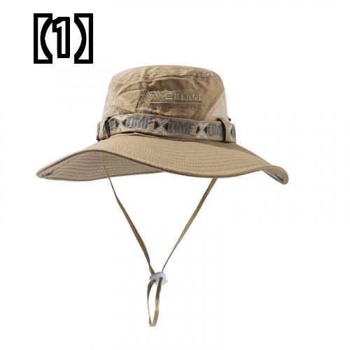 帽子 メンズ 登山帽子 レジャー 釣り帽子 アウトドア シェード フィッシャー マンハット 通気性のある大きなつばの日よけ