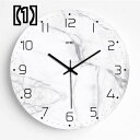 掛け時計 モダン 大理石の時計 リビング ルームの壁時計 クリエイティブ 北欧 サイレント 寝室の装飾時計