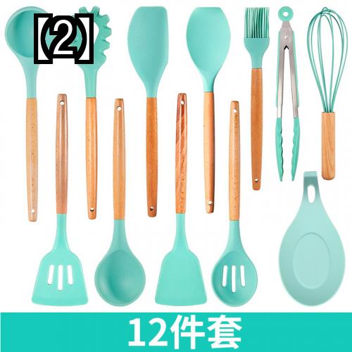 調理器具 セット キッチンツール セット 北欧 木製 ハンドル シリコン キッチン 用品 セット 焦げ付き 防止 ヘラ スプーン シリコン ヘラ キッチン ツール セット