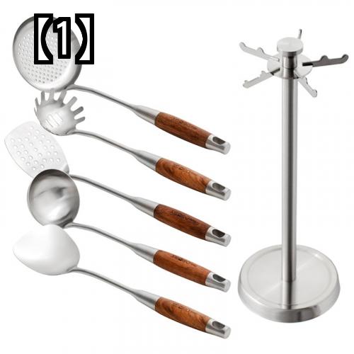 調理器具 セット キッチンツール セット 304 ステンレス製 台所用品 セット ローズウッド 無垢材 ハンドル 木製 調理 器具 シャベル スプーン へら 調理 シャベル フルセット