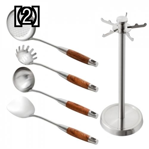 調理器具 セット キッチンツール セット 304 ステンレス製 台所用品 セット ローズウッド 無垢材 ハンドル 木製 調理 器具 シャベル スプーン へら 調理 シャベル フルセット