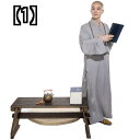 僧服 仏教服 瞑想服 修行服 僧侶の服 コート 麻 ロング ガウン ロング ガウン 僧侶の服 僧侶のローブ 伝統的