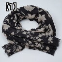 スカーフ エレガントな気質の黒い花柄のスカーフ 女性の秋と冬のオール マッチ トラベル シルク スカーフ ショール