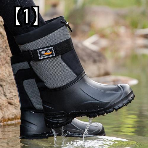 スノーブーツ メンズブーツ アウトドア 綿の靴 コットンブーツ 暖かい 釣り 防水 滑り止め ロングブーツ