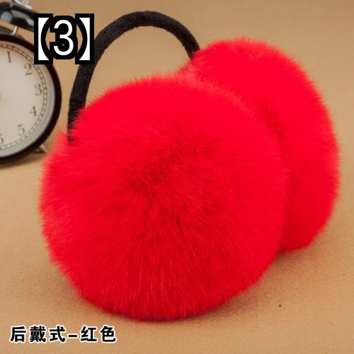 イヤーマフ 防寒 耳保護 暖かいかわいいイヤー ウォーマー ウサギの毛男女兼用 イヤーマフ