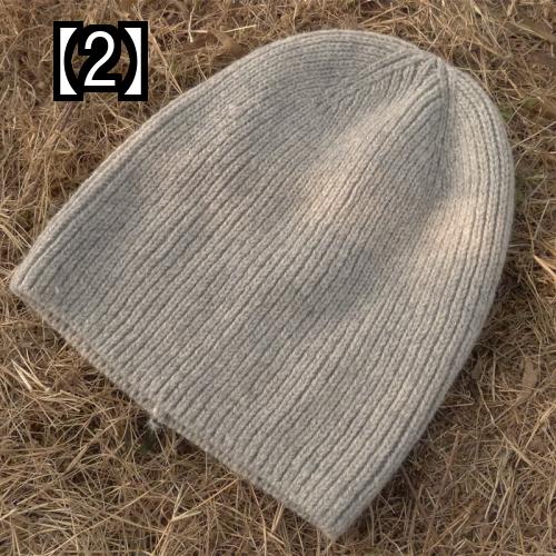 帽子 メンズ ウール帽子 ウールのニット帽 防寒帽子 2