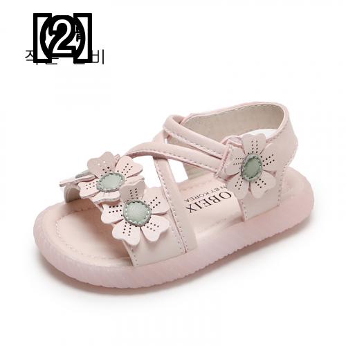 ベビー サンダル 幼児 シューズ かわいい 歩きやすい おしゃれ ファッション 赤ちゃん ソフトボトム 幼児靴 通気性 子供靴 リトルプリンセス レザー