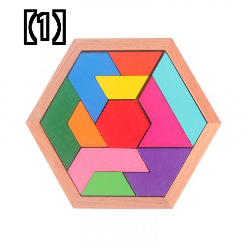 パズル 木製 知育玩具 幼児教育 子ども おもちゃ 認知 早期教育 11個のピース ビルディングブロック ゲーム