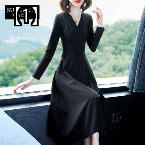 スカート ドレス ワンピース 黒のドレス レディース ネック スリム ブラック ドレス ドレス スカート