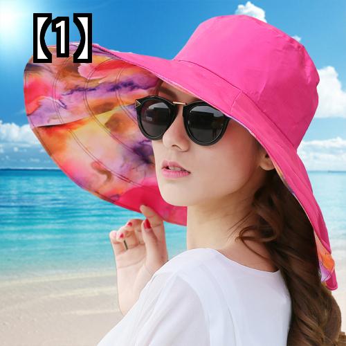 帽子 日よけ帽子 サンハット 日焼け対策 レジャー アウトドア 帽子 レディース 大きな つばのビーチ ハット 日焼け防止とUV 保護 折りたたみ 大きな つば帽子 海辺の日よけ