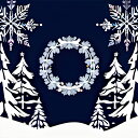 タロットクロス tarot 占い 神秘的 冬の景色 雪の結晶 クリスマス テーブルクロス タペストリー おしゃれ 祭壇 撮影背景 正方形 グッズ アクセサリー かわいい