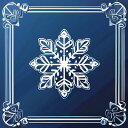 タロットクロス tarot クリスマス 雪の結晶 冬 タペストリー インテリア 正方形 グッズ かわいい ラグジュアリー 祭壇 青 ブルー