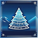 タロットクロス tarot クリスマスツリー 雪の結晶 冬 タペストリー インテリア 正方形 グッズ かわいい ラグジュアリー 祭壇 青 ブルー