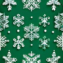 タロットクロス tarot クリスマス 雪の結晶 冬 クロス タペストリー インテリア 正方形 グッズ かわいい ラグジュアリー 祭壇 緑