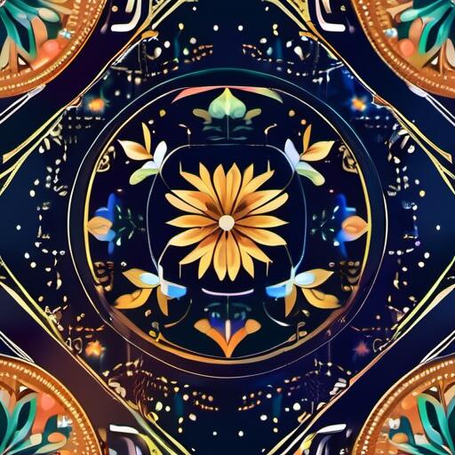 Tarot Card - タロットクロス tarot オレンジ かわいい 占い 神秘的 曼荼羅 星 花 魔法陣 テーブルクロス タペストリー おしゃれ 祭壇 撮影背景 正方形 グッズ アクセサリー