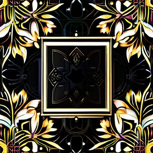 タロットクロス tarot 黒 ブラック 美しい 神秘的 曼荼羅 星 花 魔法陣 テーブルクロス タペストリー おしゃれ 祭壇 撮影背景 正方形 グッズ アクセサリー