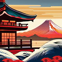 タロットクロス 占い 神秘的 冬 新年 お正月 成人式 辰年 ドラゴン 2024 お祝い 富士山 日の出 和風 かっこいい タペストリー エレガント 祭壇 正方形