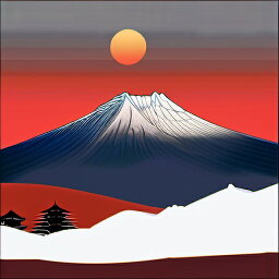 タロットクロス 占い 神秘的 冬 新年 お正月 成人式 辰年 ドラゴン お祝い 富士山 日の出 和風 タペストリー かっこいい エレガント 祭壇 正方形