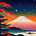 タロットクロス 占い 神秘的 冬 新年 お正月 成人式 辰年 ドラゴン 2024 お祝い 富士山 日の出 和風 かっこいい タペストリー エレガント 祭壇 正方形