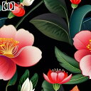タペストリー タロットクロス ボタニカル 正方形 美しい 花 リアル 黒 シンプル 2