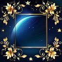 タペストリー タロットクロス 祭壇 美しい 正方形 宇宙柄 花柄 リアル 紺 ネイビー 青 ブルー