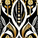 タロットクロス タペストリー 生命の樹 曼荼羅 ボタニカル 正方形 占い 美しい ゴールド風 黒 ブラック