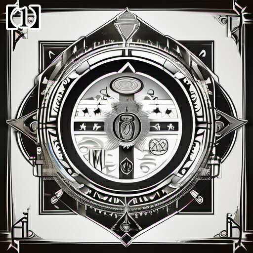 タロットクロス タペストリー 曼荼羅 魔法陣 聖杯 正方形 占い レトロ風 美しい 初心者 白黒 ホワイト ブラック モノクロ