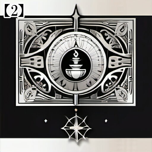 タロットクロス タペストリー 曼荼羅 魔法陣 聖杯 正方形 占い レトロ風 美しい 初心者 白黒 ホワイト ブラック モノクロ