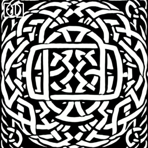 タロットクロス タペストリー 大判 40cm~180cm 祭壇 美しい 正方形 ケルティックノット シンプル モノクロ 黒 白 2