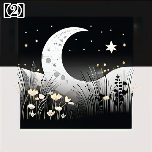 タロットクロス タペストリー tarot 大判 風水 ゴシック 祭壇 黒 ブラック モノクロ 花柄 植物 三日月 星