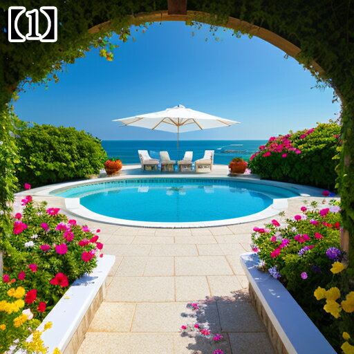 タペストリー インテリア 夏 海 ヨーロッパ風 リゾート 自然風景 花 春 タロットクロス おしゃれ 撮影背景