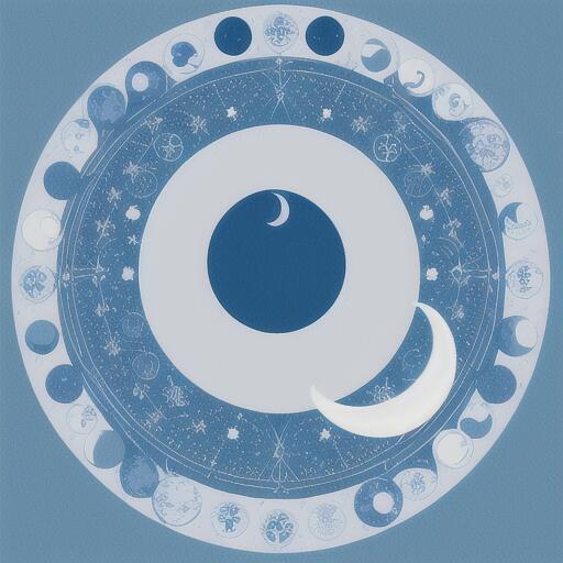 タロットクロス 青 紺 ブルー ホロスコープス 小さめ 大判 月 20cm～120cm おしゃれ タペストリー インテリア チャイナ風 壁 ウォールアート 正方形 占い グッズ