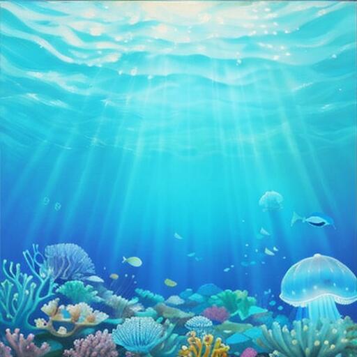 タペストリー 夏 青 海中 クラゲ 海月 おしゃれ 神秘的 タロットクロス インテリア 小さめ 大判 20cm～120cm 正方形 撮影背景 グッズ 占い 祭壇